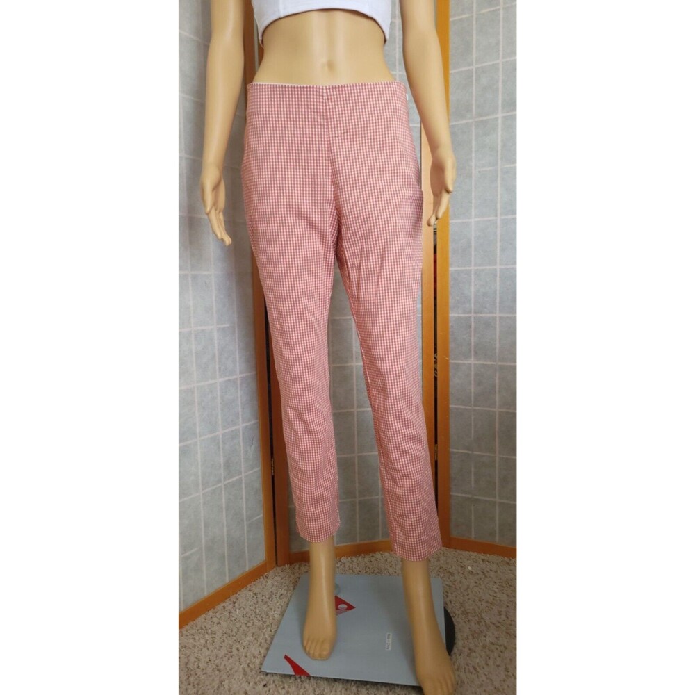 Size 10 A New Day Plaid Crop Pants Red/White